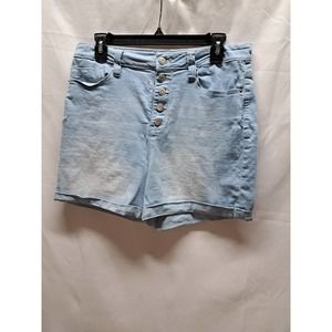 High Rise YMI faded distressed cuffed button front 5 pockets shorts 15/32